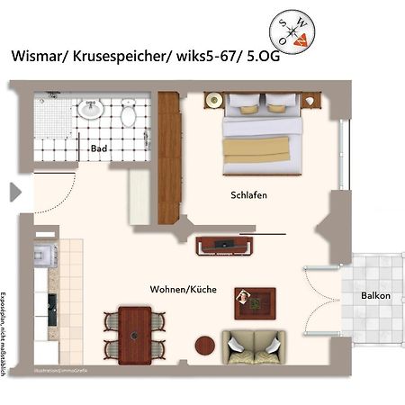 Krusespeicher Krusespeicher 5-67 Висмар Экстерьер фото